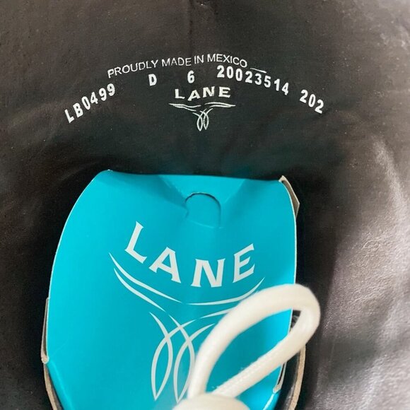 Lane LEXINGTON Over the Knee Womens Cowboy Boots 6 White Western Cowgirl Lace Up - Picture 8 of 12